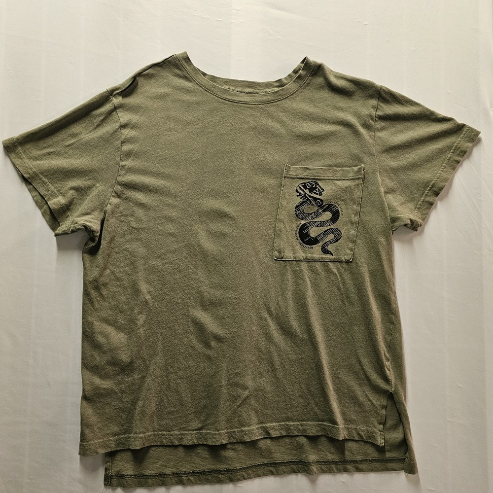 Taylor Swift Reputation Tour Pocket Green T Shirt M